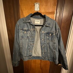 Old Navy Classic Blue Crop Denim Jacket